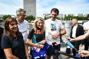 Opening Day Of The Grenelle Seine Bathing Site - Paris