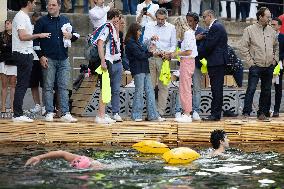 Opening day of the Pont Marie Seine bathing site - Paris RL