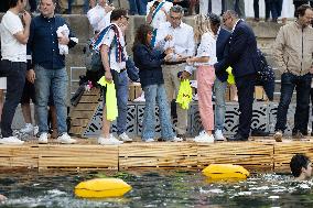 Opening day of the Pont Marie Seine bathing site - Paris RL