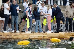 Opening day of the Pont Marie Seine bathing site - Paris RL
