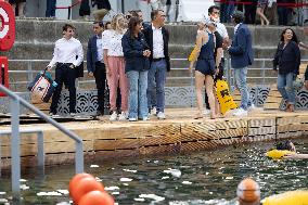 Opening day of the Pont Marie Seine bathing site - Paris RL