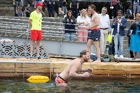 Opening day of the Pont Marie Seine bathing site - Paris RL