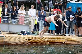 Opening day of the Pont Marie Seine bathing site - Paris RL