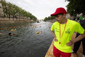 Opening day of the Pont Marie Seine bathing site - Paris RL