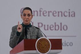 President Claudia Sheinbaum Holds Briefing - Mexico