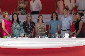 NO TABLOIDS -  Royals At The Longines Jumping International of Monte-Carlo