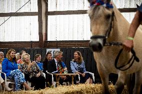 Princess Beatrix At 60th Anniversary Of Foundation For Horse Riding For Disabled People - The Hague