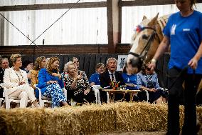 Princess Beatrix At 60th Anniversary Of Foundation For Horse Riding For Disabled People - The Hague