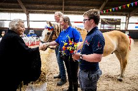 Princess Beatrix At 60th Anniversary Of Foundation For Horse Riding For Disabled People - The Hague