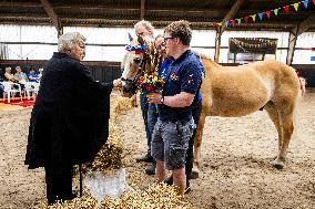 Princess Beatrix At 60th Anniversary Of Foundation For Horse Riding For Disabled People - The Hague