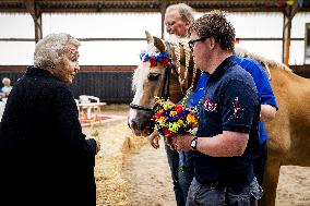 Princess Beatrix At 60th Anniversary Of Foundation For Horse Riding For Disabled People - The Hague