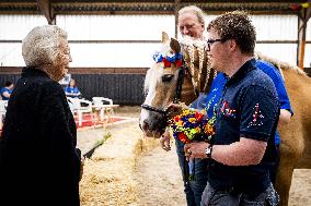 Princess Beatrix At 60th Anniversary Of Foundation For Horse Riding For Disabled People - The Hague