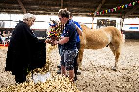 Princess Beatrix At 60th Anniversary Of Foundation For Horse Riding For Disabled People - The Hague