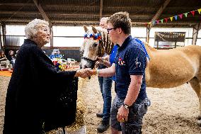 Princess Beatrix At 60th Anniversary Of Foundation For Horse Riding For Disabled People - The Hague