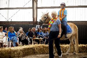Princess Beatrix At 60th Anniversary Of Foundation For Horse Riding For Disabled People - The Hague