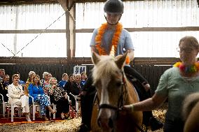 Princess Beatrix At 60th Anniversary Of Foundation For Horse Riding For Disabled People - The Hague