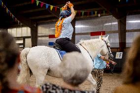 Princess Beatrix At 60th Anniversary Of Foundation For Horse Riding For Disabled People - The Hague
