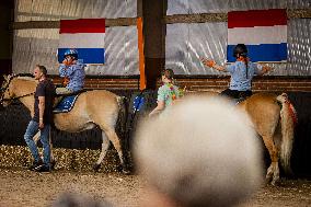 Princess Beatrix At 60th Anniversary Of Foundation For Horse Riding For Disabled People - The Hague