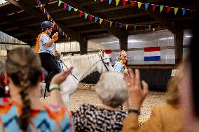 Princess Beatrix At 60th Anniversary Of Foundation For Horse Riding For Disabled People - The Hague