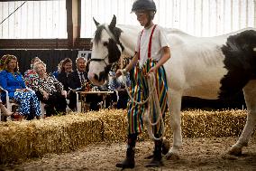 Princess Beatrix At 60th Anniversary Of Foundation For Horse Riding For Disabled People - The Hague