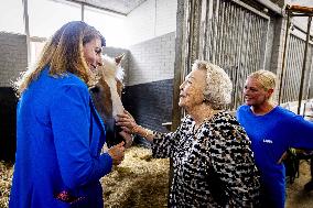 Princess Beatrix At 60th Anniversary Of Foundation For Horse Riding For Disabled People - The Hague