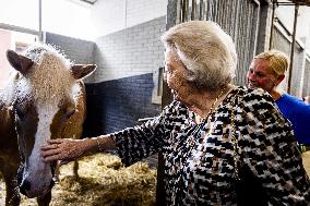 Princess Beatrix At 60th Anniversary Of Foundation For Horse Riding For Disabled People - The Hague