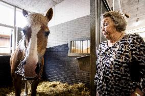 Princess Beatrix At 60th Anniversary Of Foundation For Horse Riding For Disabled People - The Hague