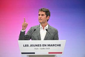 Emmanuel Macron At 10th Anniversary Of Jeunes Avec Macron - Paris