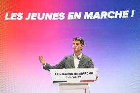 Emmanuel Macron At 10th Anniversary Of Jeunes Avec Macron - Paris