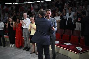 Emmanuel Macron At 10th Anniversary Of Jeunes Avec Macron - Paris