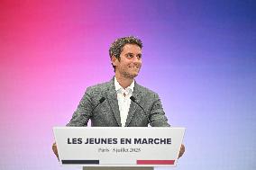 Emmanuel Macron At 10th Anniversary Of Jeunes Avec Macron - Paris