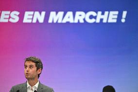 Emmanuel Macron At 10th Anniversary Of Jeunes Avec Macron - Paris