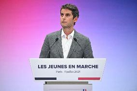 Emmanuel Macron At 10th Anniversary Of Jeunes Avec Macron - Paris