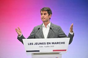 Emmanuel Macron At 10th Anniversary Of Jeunes Avec Macron - Paris