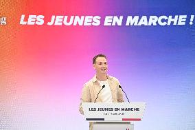 Emmanuel Macron At 10th Anniversary Of Jeunes Avec Macron - Paris