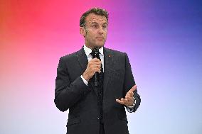 Emmanuel Macron At 10th Anniversary Of Jeunes Avec Macron - Paris