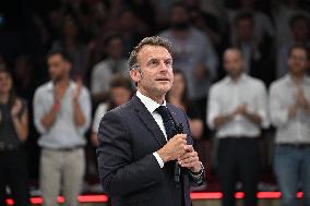 Emmanuel Macron At 10th Anniversary Of Jeunes Avec Macron - Paris