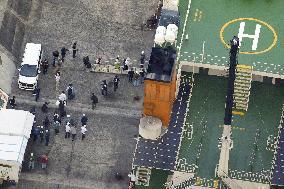 Evacuation from quake-hit island