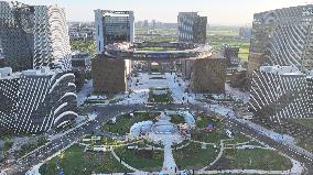 Giant Circular Building in Shanghai