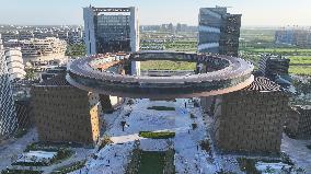 Giant Circular Building in Shanghai