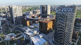 Giant Circular Building in Shanghai
