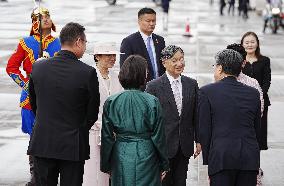 Emperor, empress arrive in Mongolia for state visit