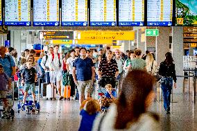 Illustration - Summer Holidays Airport Departures