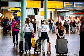 Illustration - Summer Holidays Airport Departures