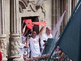 Chupinazo of San Fermin 2025 - Spain