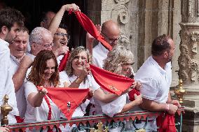 Chupinazo of San Fermin 2025 - Spain