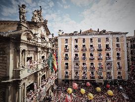 Chupinazo of San Fermin 2025 - Spain