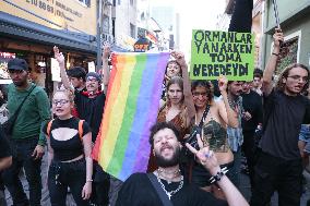 Anti Gouvernement Protest in Izmir -Turkey
