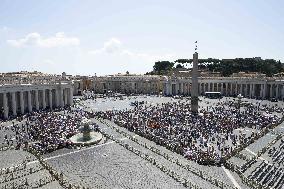 Pope Leo XIV Gives Angelus Prayer - Vatican