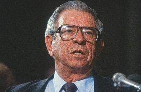 United States Secretary of Interior-designate Manuel Lujan, Jr